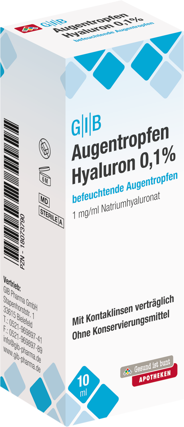 Produktabbildung Augentropfen Hyaluron