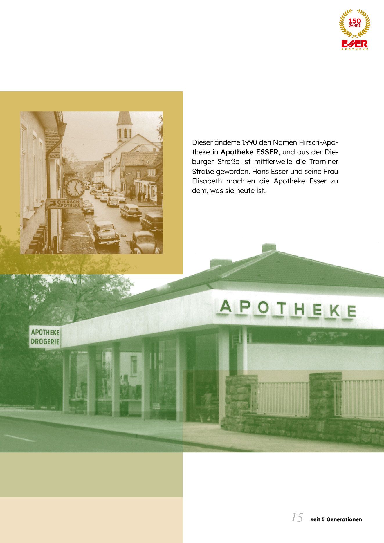 Broschüre, 150 Jahre Esser Apotheke
