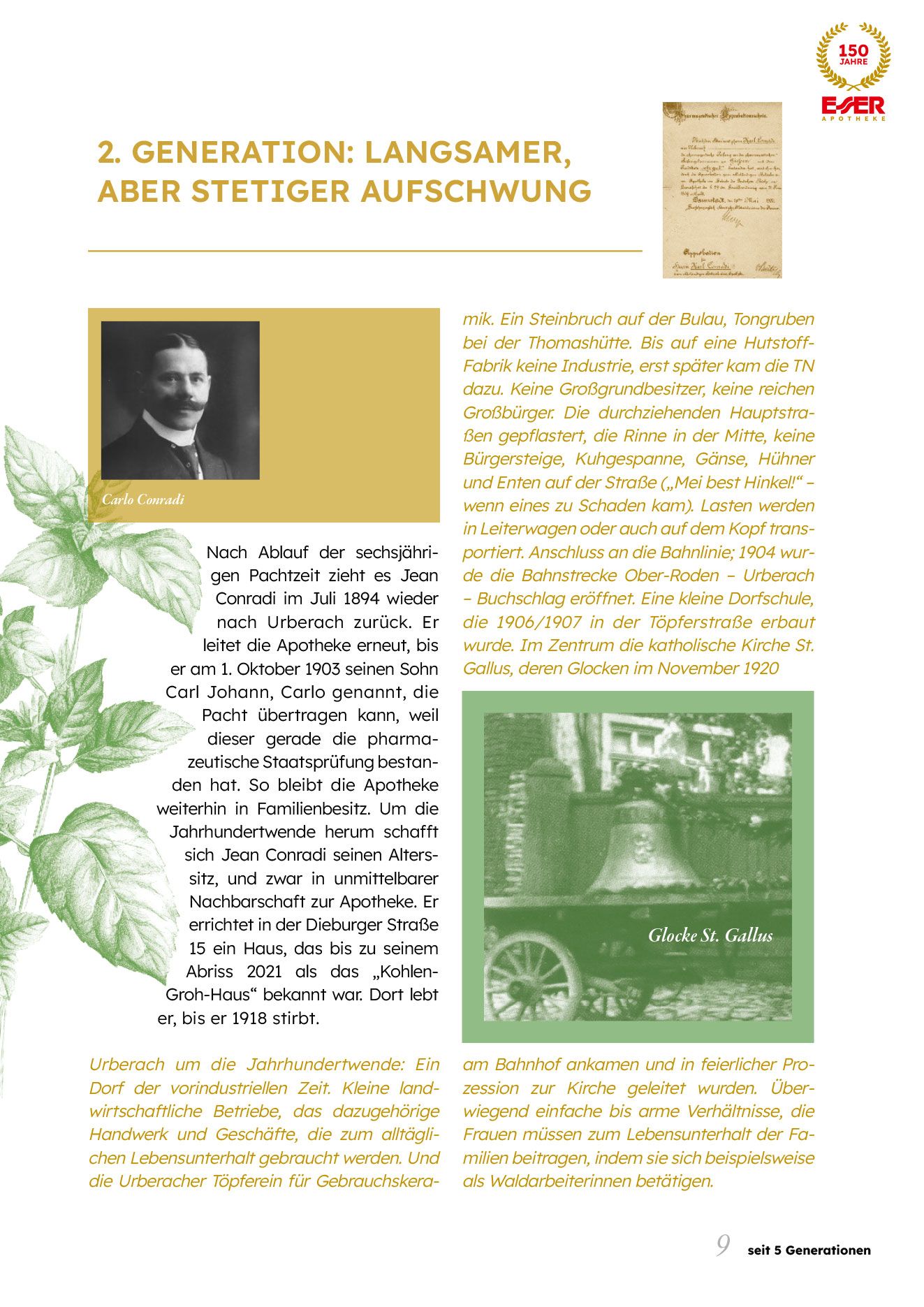 Broschüre, 150 Jahre Esser Apotheke